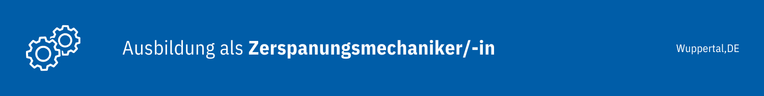 Symbol für die Ausbildung zum Zerspanungsmechaniker bei Emil Kreiskott Maschinenfabrik.