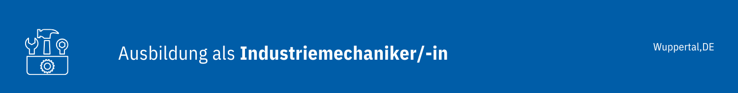 Symbol für die Ausbildung zum Industriemechaniker bei Emil Kreiskott Maschinenfabrik.