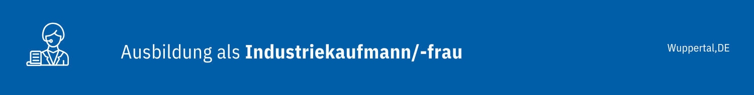 Symbol für die Ausbildung zum Industriekaufmann beziehungsweise zur Industriekauffrau bei Emil Kreiskott Maschinenfabrik.