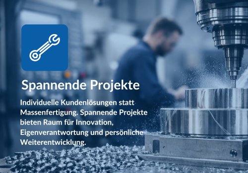 Bearbeitung eines Werkstücks in der Fertigung für ein individuelles Maschinenbauprojekt